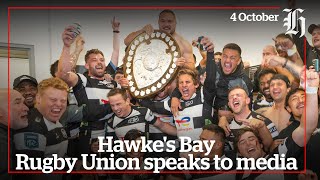 Hawkes Bay Rugby Union speaks to media  nzheraldconz [upl. by Tufts]