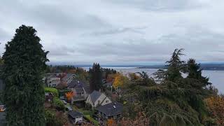 DJI Air 3S inaugural flight Madrona Garfield HS Seattle 20241026 [upl. by Broek300]