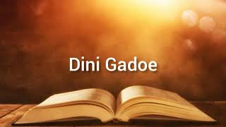 Sranan gospel  Dini Gadoe [upl. by Nylear]