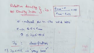 Relative Density  Density Index [upl. by Thecla]