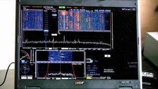 G40 SDR Transceiver kit  first RX test [upl. by Ardnohsed]