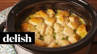 CrockPot Chicken amp Dumplings  Delish [upl. by Aisats969]