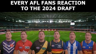 Every AFL Fans Reaction to the 2024 Draft [upl. by Windzer303]