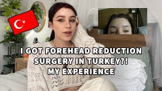 forehead reduction surgery hairline lowering my experience results pics  vids [upl. by Mayrim595]