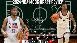 2024 NBA Mock Draft and Player News Live [upl. by Tiphani]