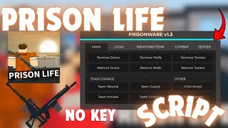 Prison life script hack  KILL ALL Teleport amp MORE  OP GUI Script [upl. by Neeluj45]