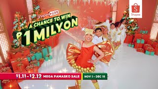 Shopee 11111212 Mega Pamasko Sale na ngayong November 1  December 15 [upl. by Wilda]