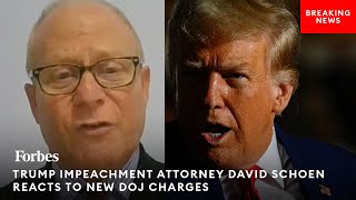 BREAKING NEWS Trumps Impeachment Attorney Reacts To New DOJ Charges As ExPOTUS Goes To Court [upl. by Mandych]