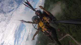 Tandem paragliding🪂paragliding tandem takeoff🪂watch endpakistan azad jamuampkashmir🇵🇰 [upl. by Tj489]