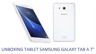 Unboxing Samsung Galaxy Tab A 7quot SMT280 [upl. by Hadwin]