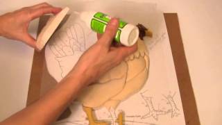 Kathy Wise Intarsia woodworking with Satellite City instant glues [upl. by O'Neil]