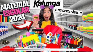 COMPRANDO MATERIAL ESCOLAR 2024 NA KALUNGA [upl. by Zeugirdor482]