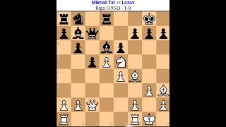 Mikhail Tal Vs lozov Tal chess game Tal best secrfice [upl. by Cyrie]