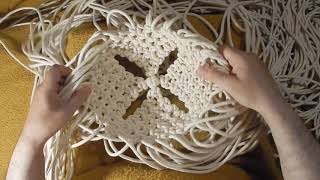 Macrame Basket Step By Step Tutorial [upl. by Eldreeda]