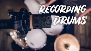 Simple Mic Setups for Recording Drums  AKG C314 amp D112 [upl. by Anelagna283]