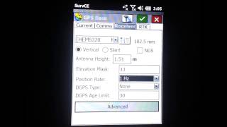 How to Configure a Hemisphere GPS S320 RTK GNSS System as a Base in Carlson SurvCE [upl. by Kirre]