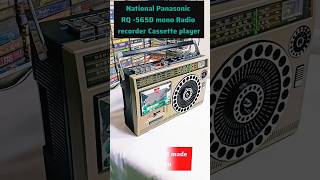 100 original vintage tape radio combo cassette player National Panasonic 565viral shortold [upl. by Hurd]