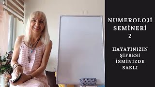 NUMEROLOJİ SEMİNERİ 2  EĞİTİM VİDEOSU 📚 [upl. by Kylila]