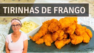 TIRINHAS DE FRANGO EMPANADO NA FARINHA PANKO O melhor frango que eu já comi CROCANTE E SABOROSO [upl. by Beall]