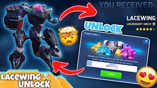 NEW Mech Lacewing Unlocked 🤩  Mech Arena Lacewing First Try  Mech Arena Update [upl. by Joost794]