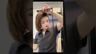 How to layer a lots of volume on short hair with a straighten🤎🎀 Girlsstylebeauty shortsfeed [upl. by Ellevel46]