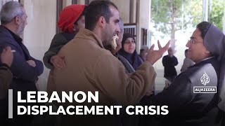 Displacement crisis in Lebanon Hundreds find refuge in Bekaa Valley [upl. by Hayden]