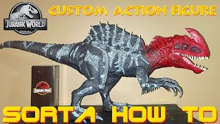 Custom Mattel Jurassic World Malusaurus Indominus Rex Concept Colossal Figure  Sorta How To [upl. by Ahcila858]