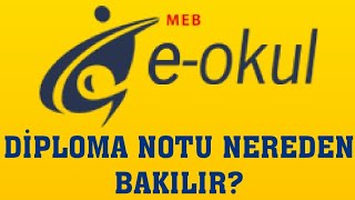 EOkul Diploma Notu Nereden Bakılır [upl. by Keith]