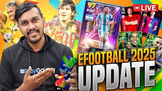 Lets Enjoy New eFootball 25 Update  Instagram Giveaway Winner Announcement  LIVE [upl. by Levine]