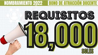 🔴📢LOS REQUISITOS ESCENCIALES PARA RECIBIR EL BONO DOCENTE [upl. by Bride]