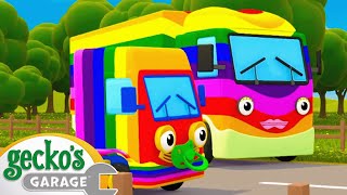 Rainbow Baby Truck Where Are You  Baby Truck  Geckos Garage  Kids Songs [upl. by Etteyafal399]