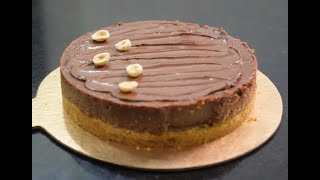 BAKED NUTELLA CHEESECAKE [upl. by Sofer777]