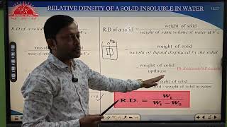 RELATIVE DENSITY OF A SOLID INSOLUBLE IN WATER ICSE 9th PHYSICS [upl. by Yelnikcm]