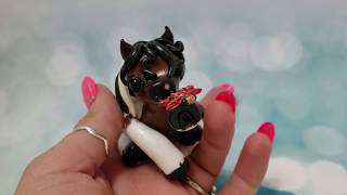 For Sale Polymer Clay Horse with Dragonfly Sculpture [upl. by Yc]