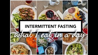 INTERMITTENT FASTING What I eat in a day [upl. by Kreg]