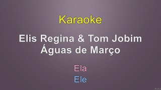 Elis Regina amp Tom Jobim  Águas de Março  Karaoke [upl. by Peg]