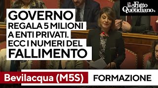 Formazione lavoro Bevilacqua attacca quotRegalate 5 milioni ai privatiquot E dà i numeri del fallimento [upl. by Euqinehs]