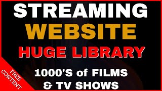 INSANE FREE STREAMING WEBSITE HUGE LIBRARY OF FREE FILMS [upl. by Meehsar]