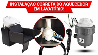 Como Instalar o aquecedor no lavatório forma CORRETA e FÁCIL [upl. by Larena146]