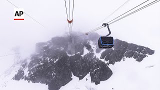 New cable car links Switzerland and Italy [upl. by Udell293]