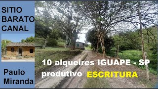 sitio 10 alqueire em Iguape escriturado produzindo [upl. by Koetke]