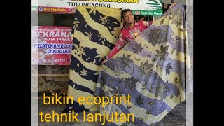 membuat ecoprint tehnik lanjutan [upl. by Ellives]