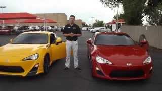 2015 Scion FRS TRD Exhaust Vs Stock Exhaust at Scion of Santa Fe  Albuquerque NM Area [upl. by Brigida]