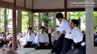 Aikido  Mitsuteru Ueshiba demonstration at Aikijinja Taisai 2012 [upl. by Centeno]