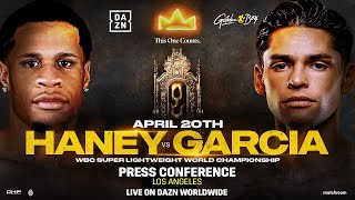 DEVIN HANEY VS RYAN GARCIA LOS ANGELES LAUNCH PRESS CONFERENCE LIVESTREAM [upl. by Aihpos]