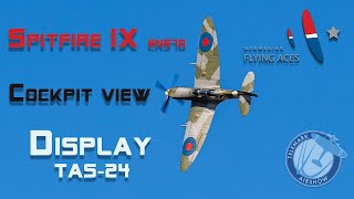 Spitfire EN570 Display at Telemark Airshow 2024 [upl. by Hefter]