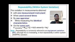 Repeatability and ReproducibilityEquipment Variation and Appraiser Variation [upl. by Alrrats638]