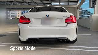 BMW M2 Competition Exhaust Sound Pops Included [upl. by Euhc]