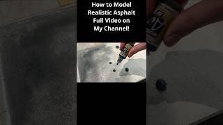 How to Make Realistic Asphalt Texture for Miniature Roads and Parking Lot Dioramas diy asphalt [upl. by Gnep]