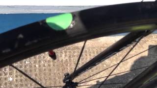 How to repair a punctured tubular tyre beside the road [upl. by Drusus617]